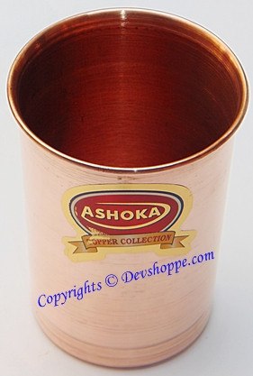 High Quality pure Copper glass for ayurveda healing