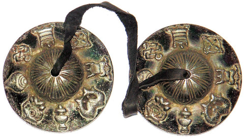Auspicious Tibetan Tingsha bells ,made of eight metals - Devshoppe