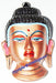 Buddha face metal wall hanging - Devshoppe