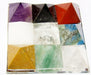 Gemstone crystals Navgrah Pyramid plate - Devshoppe