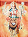Maa Vaishno devi (Durga) bag to keep religious goods or distribute prasad - Orange color - Devshoppe