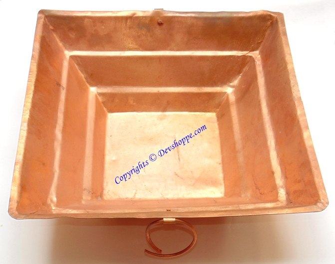 Pure copper Havan kund 37 cms x 37 cms - Devshoppe