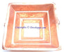 Pure copper Havan kund for Vedic rituals, Homam, Agnihotra or Pooja 22 cms x 22 cms - Devshoppe
