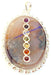 Amethyst round shaped pendant with Chakra beads - Devshoppe