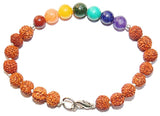 Rudraksha and Chakra beads bracelet - Devshoppe