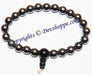 Hematite power bracelet to absorb negative energy and for protection - Devshoppe
