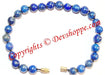 Lapis Lazuli (Lapiz) beads bracelet in thread ~ Superb Quality - Devshoppe
