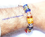 Tibetan Colour crystal Bead carve Mantra Om mani padme hum Amulet Bracelet - Devshoppe