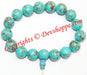 Turquoise ( Firoza ) Power bracelet , high quality beads - Devshoppe