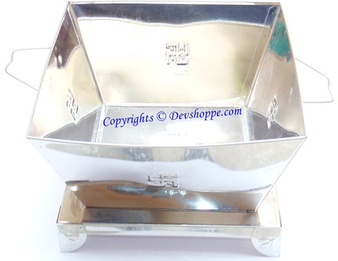 Stainless Steel Havankund for homam and yajnas - 9 inches - Devshoppe
