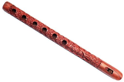 Traditional Hand Carved Wooden Flute Musical Mouth Woodwind Instrument - Devshoppe