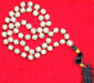 Parad mala 9 mm sized beads in diamond cutting , Superb quality - Devshoppe