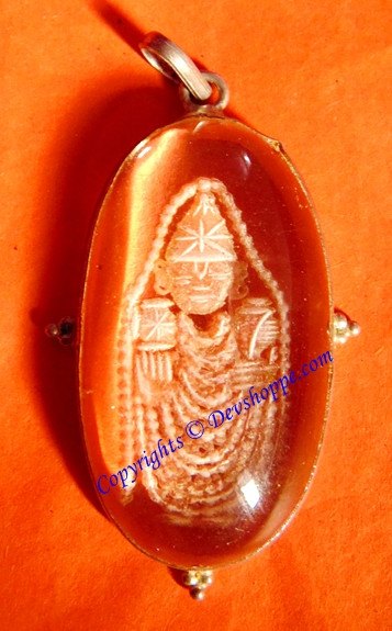 Tirupati Balaji (Venkateshwara) crystal pendant - Devshoppe