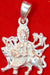 Goddess Durga pendant in pure silver - Devshoppe
