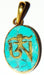 Handmade Tibetan Turquoise OM Pendant Tibetan Pendant - Devshoppe
