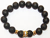 Lava beads bracelet in high quality stretch elastic - Devshoppe