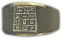 Mithun (Gemini) Rashi / Rasi / Zodiac brass ring - Devshoppe