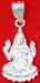 Goddess Maha Lakshmi pure silver pendant - Devshoppe