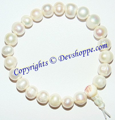 White Pearl bracelet elastic  Beadies