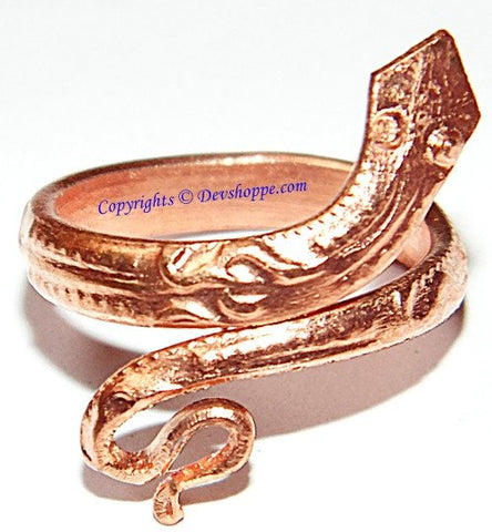 Snake shaped ring in pure Copper - Devshoppe