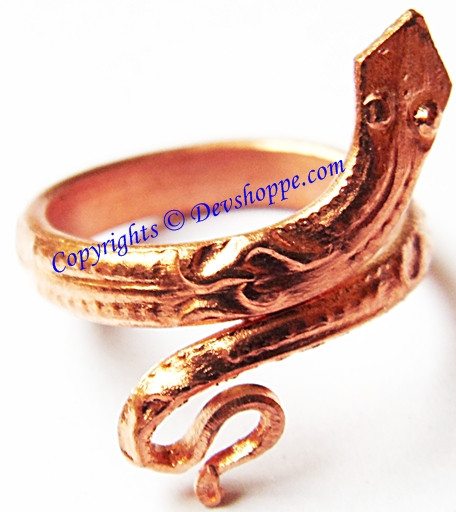 religious jewellery snake shaped ring in pure copper 3