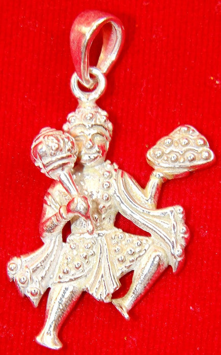 Sri Hanuman pure silver pendant - Devshoppe