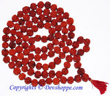 Five faced ( 5 mukhi ) big sized Rudraksha beads mala 108+1 beads - Devshoppe