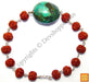 Rudraksha Turquoise (Firoza) tumble of very high quality Bracelet - Devshoppe