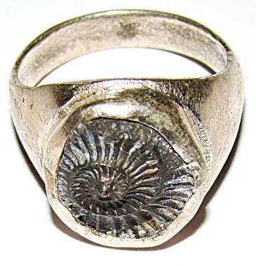 shaligram religious jewellery sri shaligram salagram sudarshan shila silver ring 2