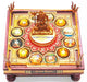 Sampurn 12 Jyotirlinga Chowki with Shiva idol - Devshoppe