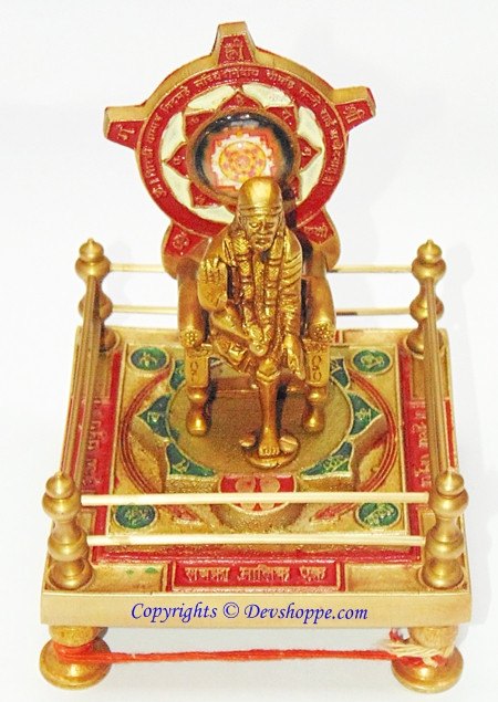 Sri Shirdi Sai Baba Yantra Chowki - Devshoppe