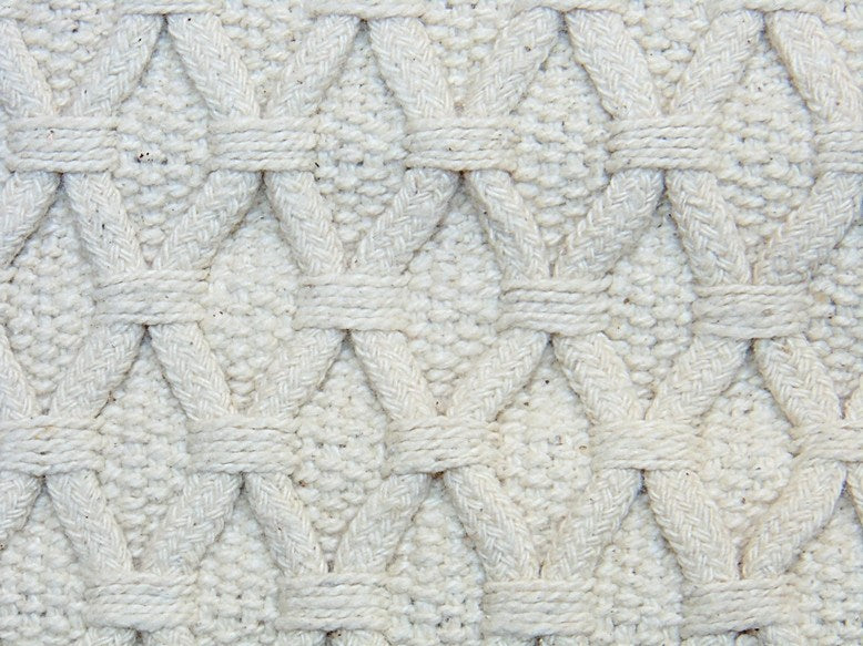 Weaved mat for Meditation - White Colored - Devshoppe