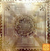 Sri Sriyantra yantra on brass plate with laser effects - Devshoppe