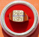 Bisa (Beesa) yantra brass ring ~ All sizes available - Devshoppe