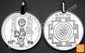Lord Bhairav (Bhairavar) silver pendant for protection from tantra attacks and black magic - Devshoppe
