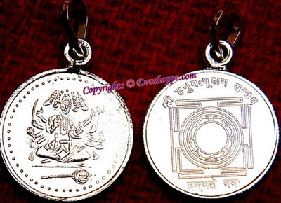 Sri Panchmukhi Hanuman yantra pendant for Protection from Tantra attacks, Evil eye, Black magic and Witchcraft